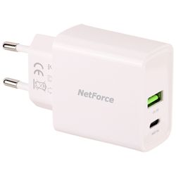  آداپتور فست شارژ Netforce NW-220 2Port 3A QC PD 20W 
