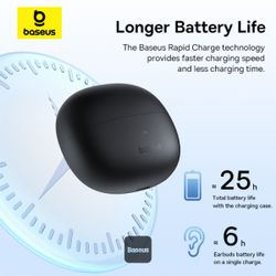 هدفون بلوتوثی بیسوس مدل AirGo AS01 OPEN Ear TWS - رنگ سفید