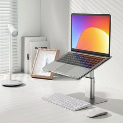 پایه نگهدارنده لپ تاپ باسئوس مدل  Metal Adjustable Laptop Stand - نقره ای