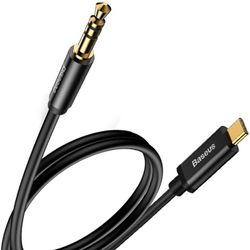 کابل انتقال صدا 3.5 میلی متری به Type-c باسئوس مدل M01 به طول 1.2 متر