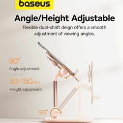 پایه نگهدارنده موبایل و تبلت بیسوس مدل Seashell Series BS-HP010 - سفید صدفی