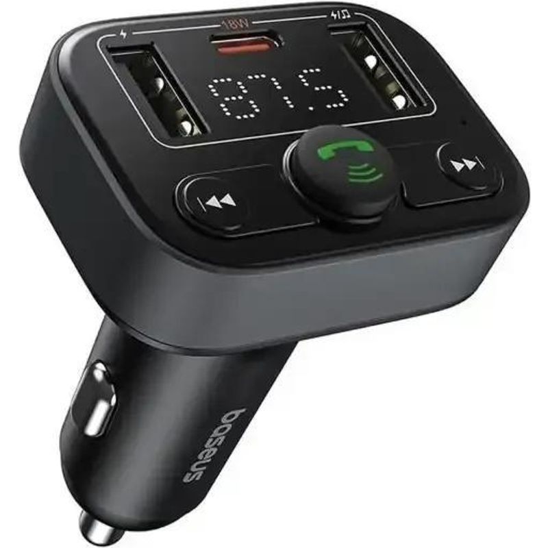 تصویر پخش‌کننده اف ام و شارژر فندکی خودرو بیسوس مدل S-09 Lite 