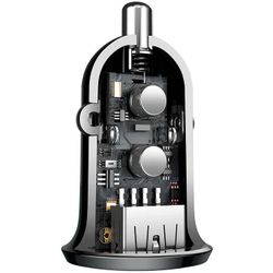 شارژر فندکی بیسوس Baseus Grain Pro Car Charger CCXML-U CCALLP-01 Dual USB 4.8A