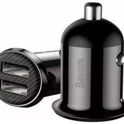 شارژر فندکی بیسوس Baseus Grain Pro Car Charger CCXML-U CCALLP-01 Dual USB 4.8A