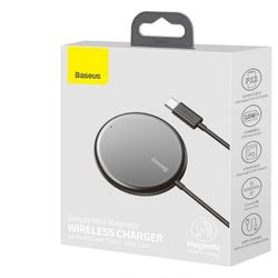 شارژر بی‌سیم مگنتی بیسوس -  Baseus Simple Mini3 Magnetic Wireless Charging 15W WX01-JKF– رنگ مشکی