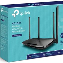 مودم روتر بی‌سیم تی پی-لینک TP-LINK Archer VR300 (EU) AC1200 Wireless VDSL-ADSL