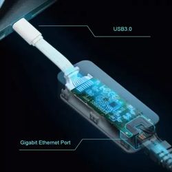مبدل شبکه USB-C به LAN گیگابیتی تی پی-لینک TP-Link UE300C USB Type-C to Gigabit Ethernet Adapter - سفید