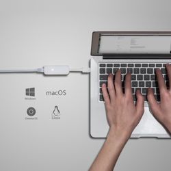 تبدیل شبکه گیگابیت به USB 3.0 تی پی-لینک TP-Link UE300 Gigabit Ethernet to USB 3.0 Adapter – رنگ سفید