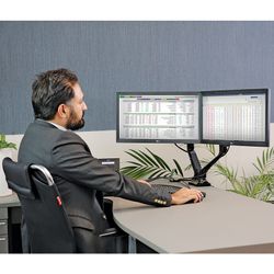 پایه مانیتور دوتایی WLA004 Dual ErgoTech تحت برند ارگوتک -  اتصال به میز