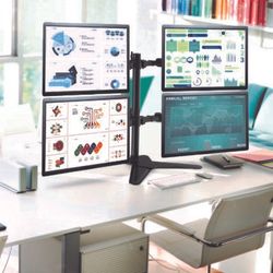 پایه مانیتور چهارتایی WLA009 Quadro ErgoTech تحت برند ارگوتک - رو میزی