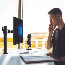 پایه مانیتور WLA010 ErgoTech تحت برند ارگوتک -  اتصال به میز