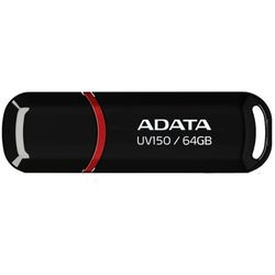 فلش مموری ای دیتا UV150 USB 3.0 ظرفیت 64 گیگابایت رنگ مشکی