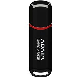 فلش مموری ای دیتا UV150 USB 3.0 ظرفیت 64 گیگابایت رنگ مشکی
