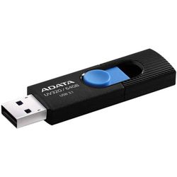 فلش مموری ای دیتا UV320 USB 3 ظرفیت 64 گیگابایت رنگ مشکی