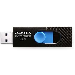 فلش مموری ای دیتا UV320 USB 3 ظرفیت 64 گیگابایت رنگ مشکی